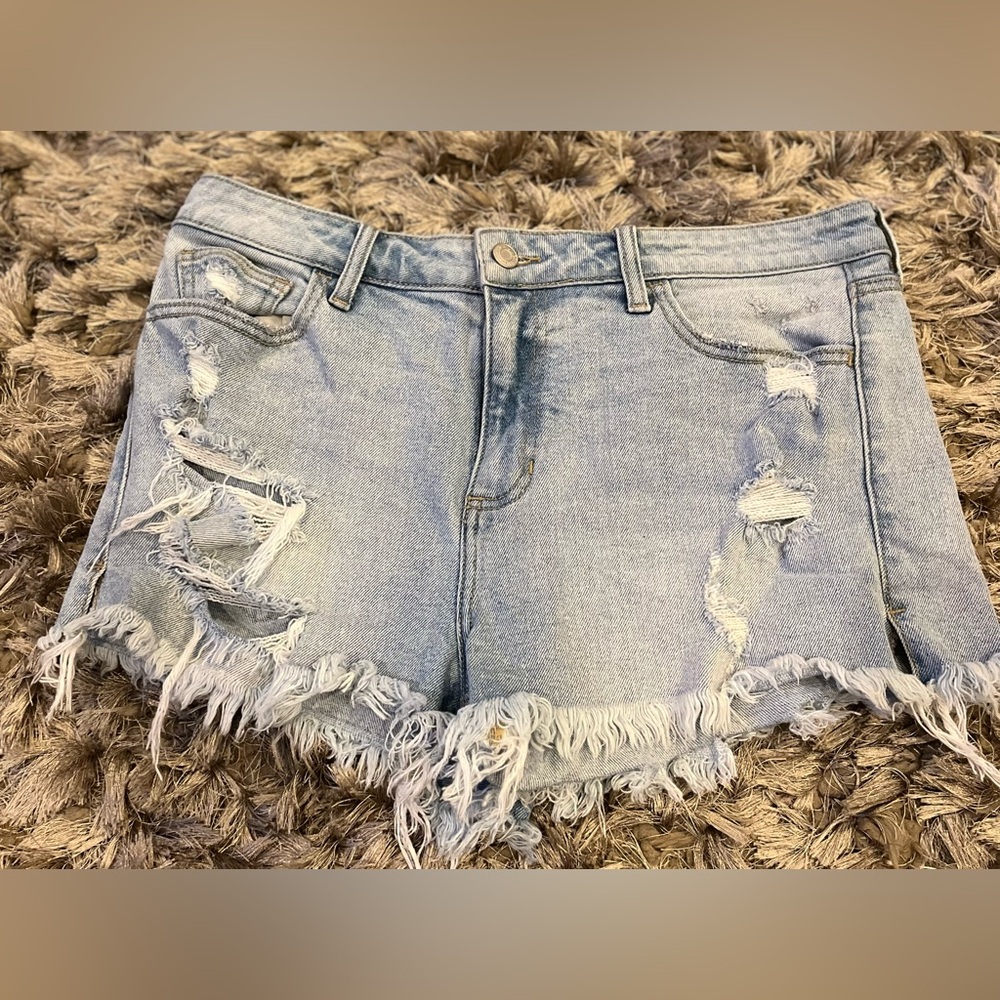 Cello Distressed Jean Shorts